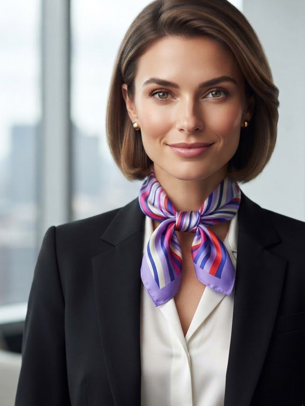 Scarf Women Fashion Scarves Casual Women Print Small Neck Office Lady Headband